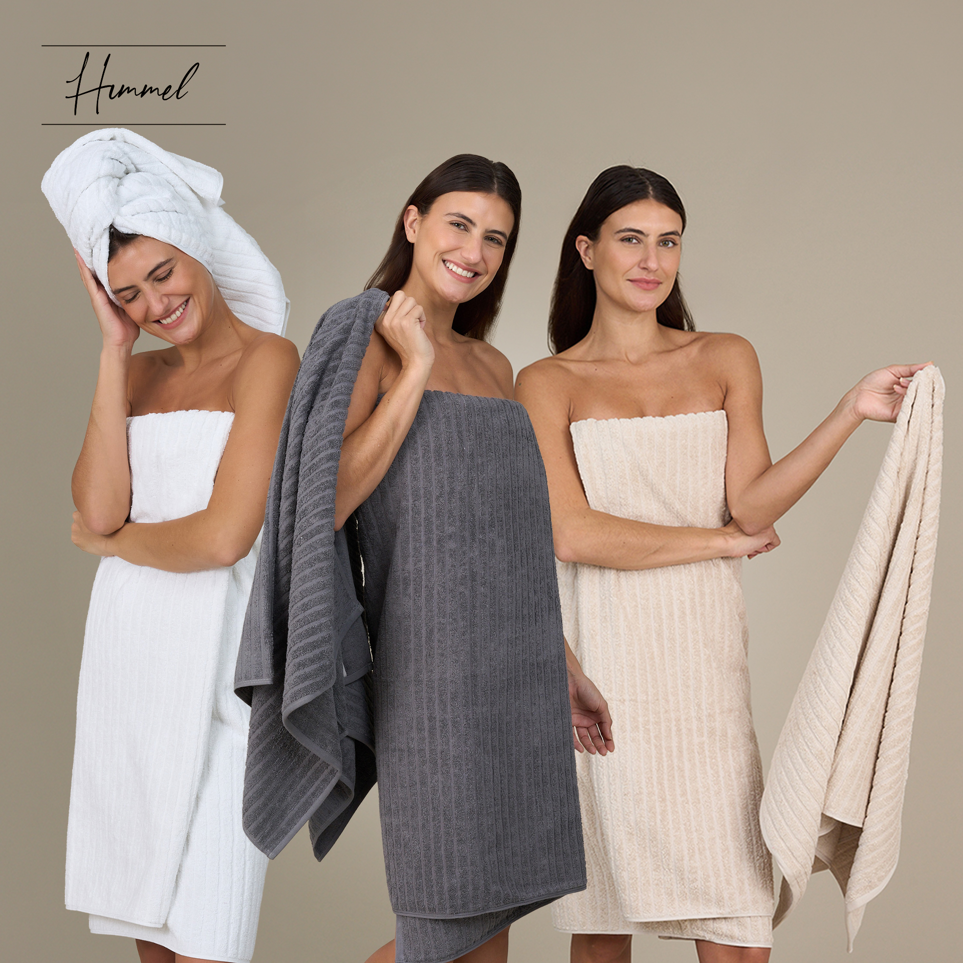 4x 600gsm Ribbed Ringspun Cotton Towels