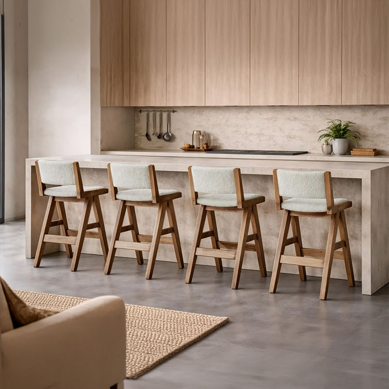 Solid Reclaimed Pine Counter Bar Chair