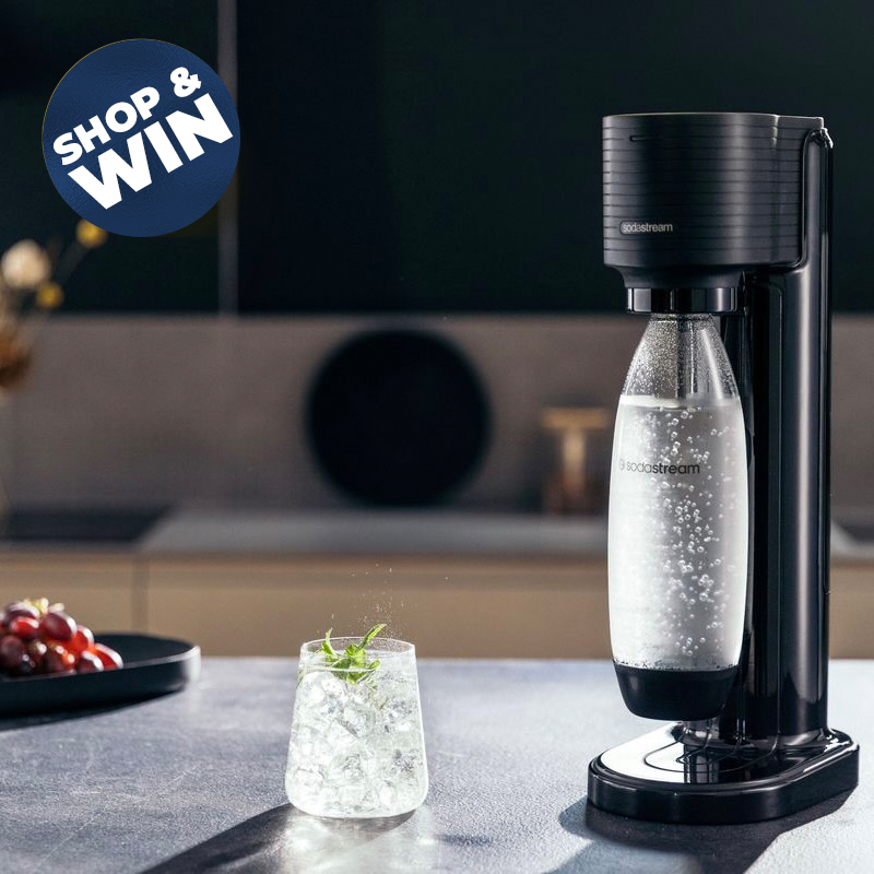 Gaia Sparkling Water Machine with 6x Syrups