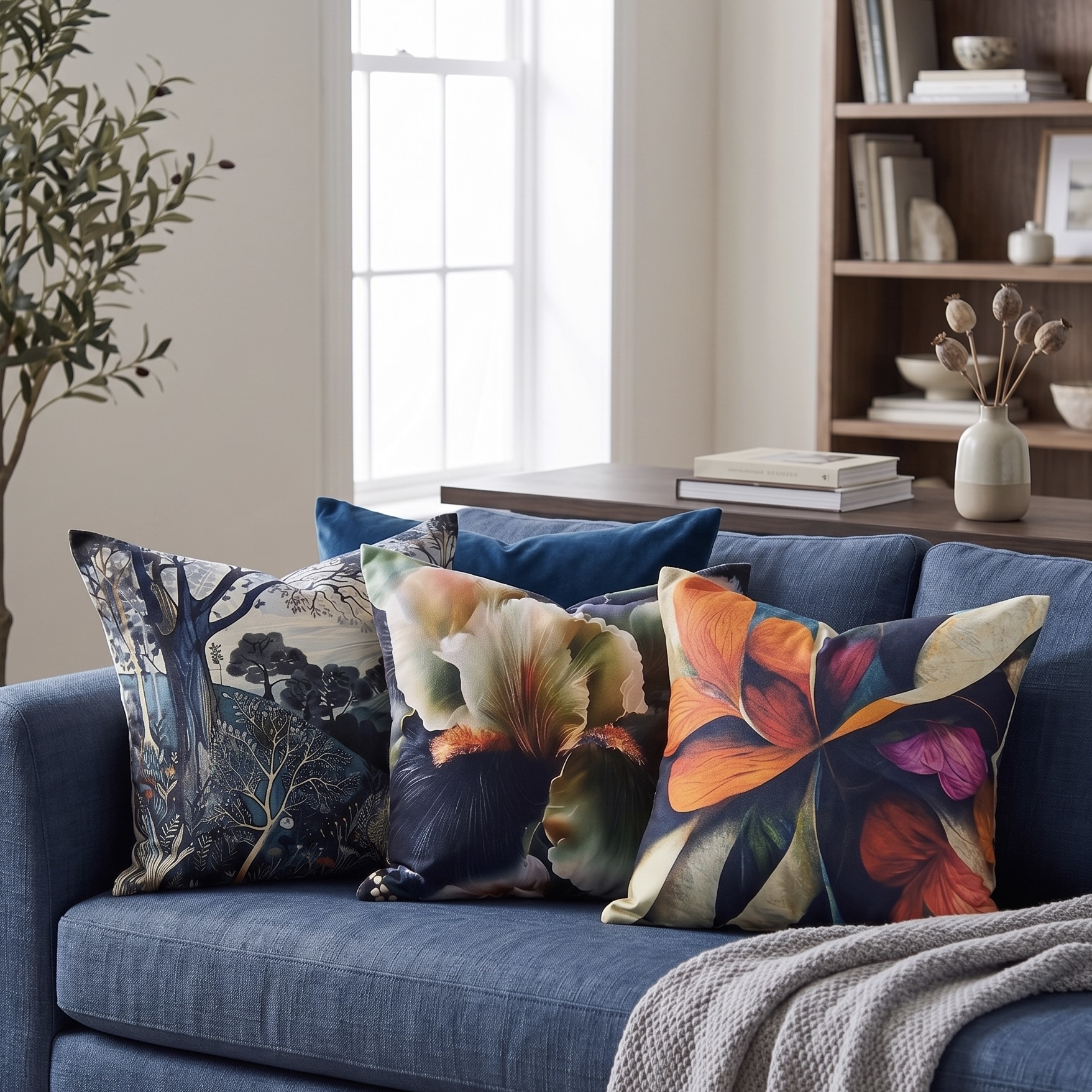 Printed Scatter Cushion with Inner