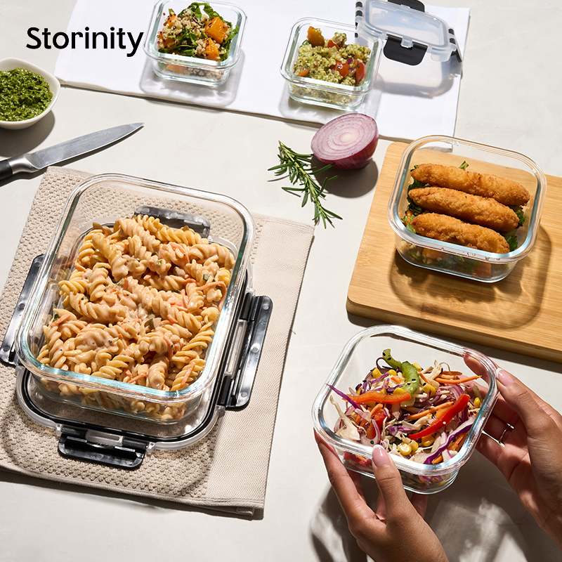 10-Piece Glass Containers with Lids