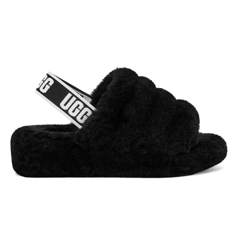 Ladies Sheepskin and Wool Fluff Yeah Slides