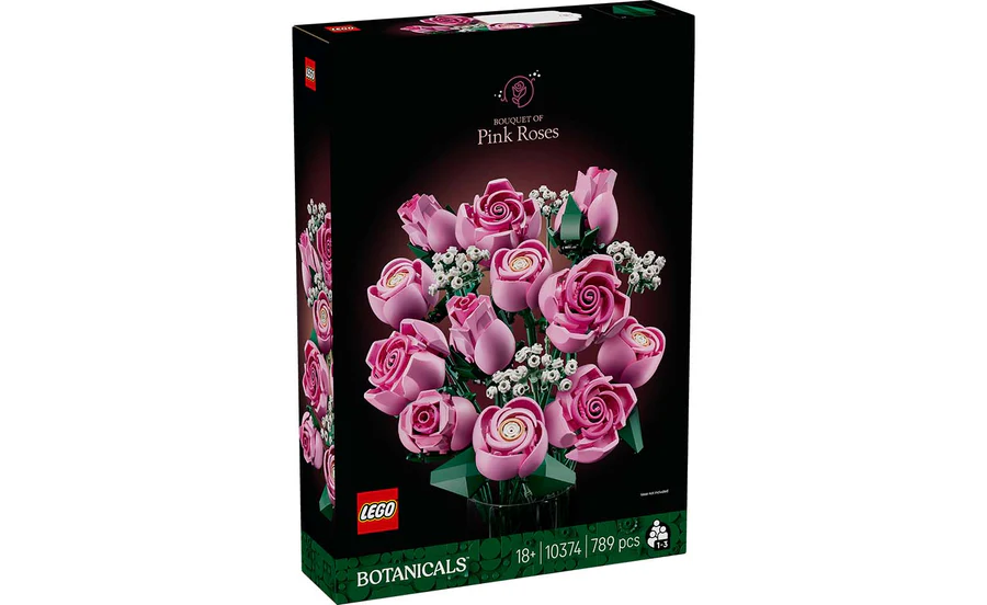 18% off on LEGO 789-Piece Bouquet of Pink Roses | OneDayOnly
