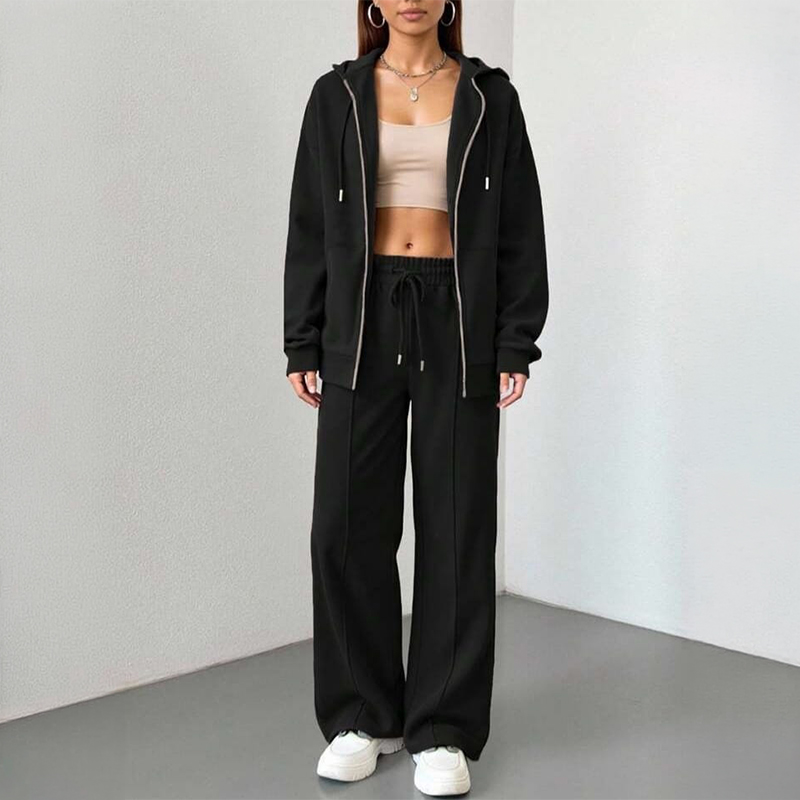 Ladies Fleece Tracksuit Set