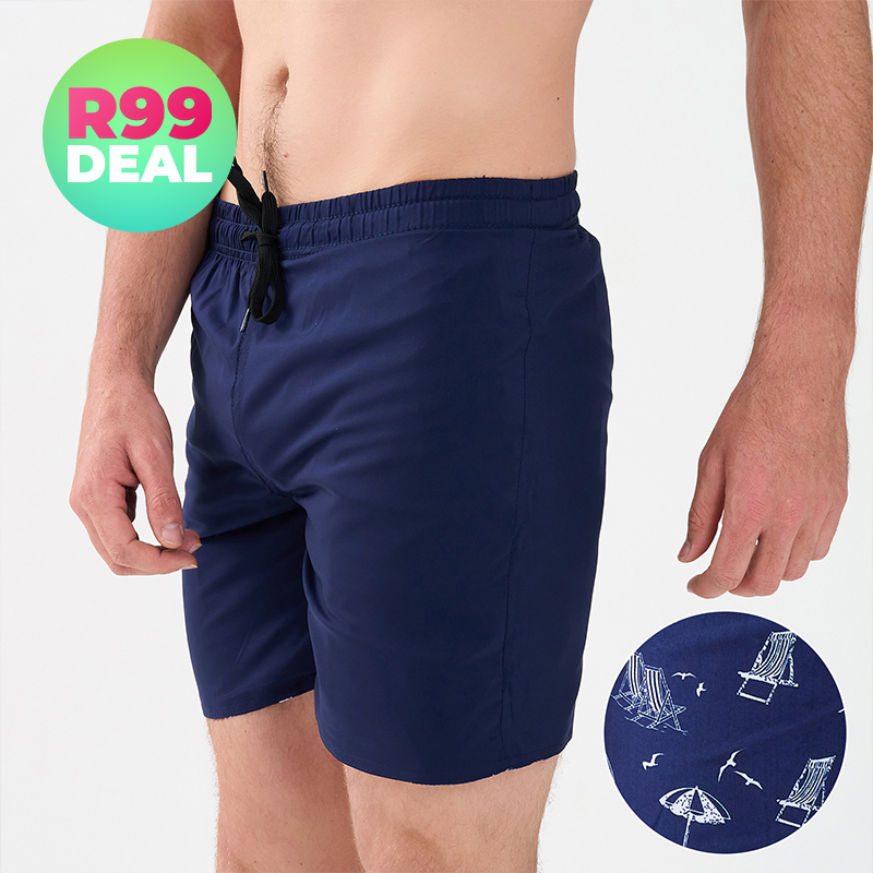 Men's Reversible Printed Board Shorts