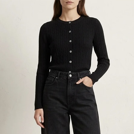 Ladies Button Down Cardigan