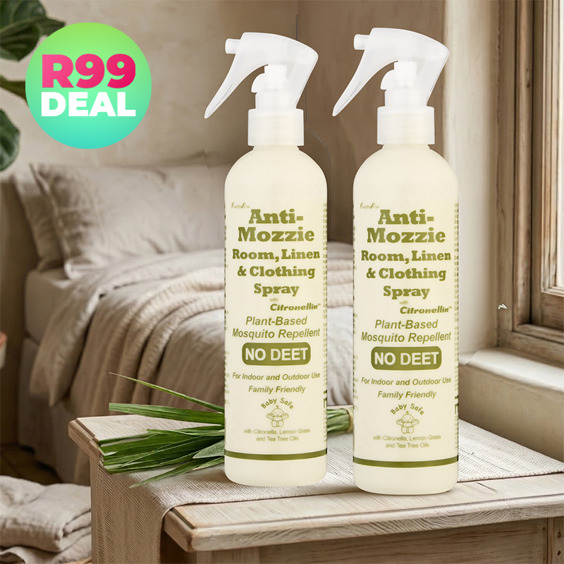 Reitzer's 2x 250ml Anti-Mozzie Room, Linen & Clothing Sprays — R99 on OneDayOnly (was R150)