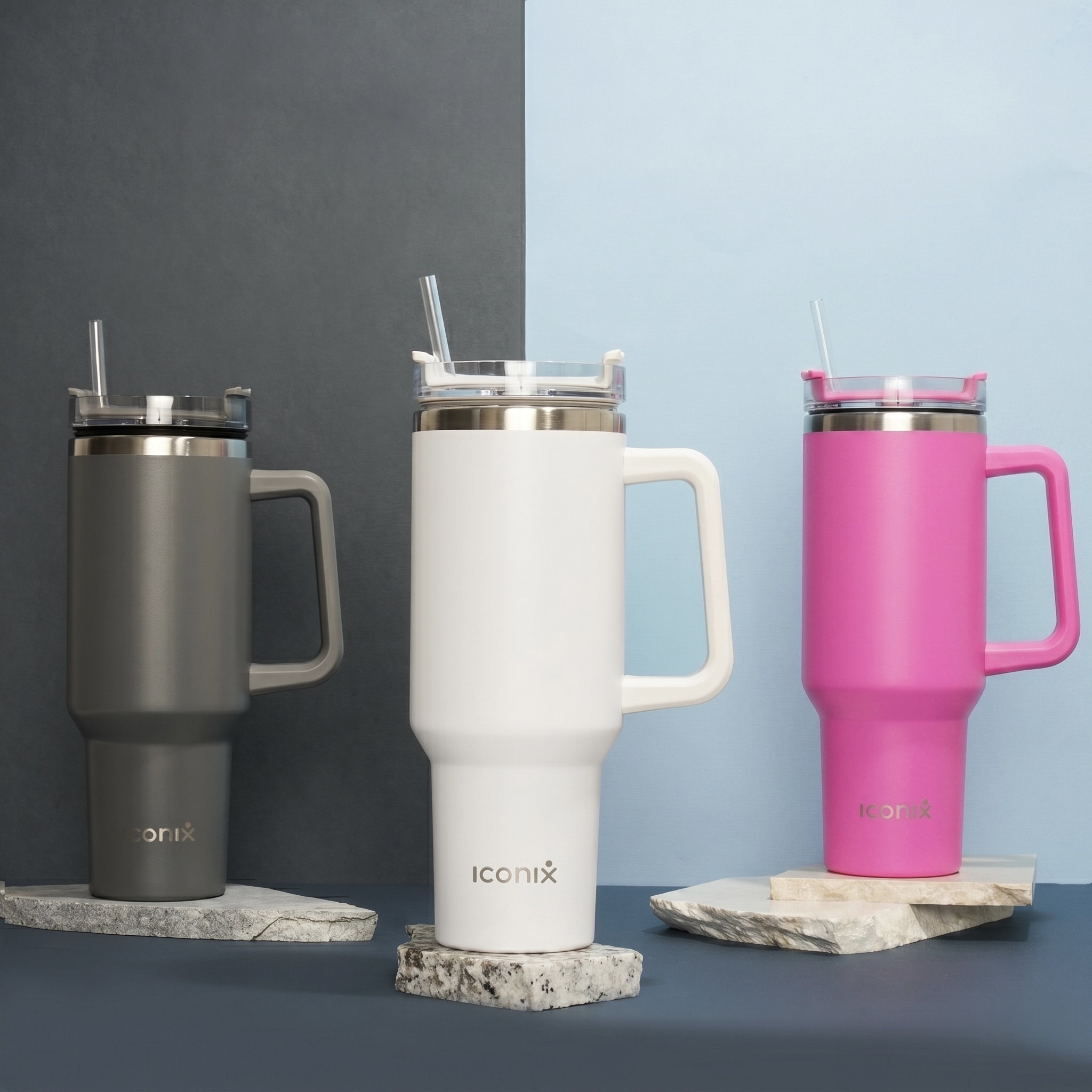 1.2L Stainless Steel Thermo Travel Flask with Handle