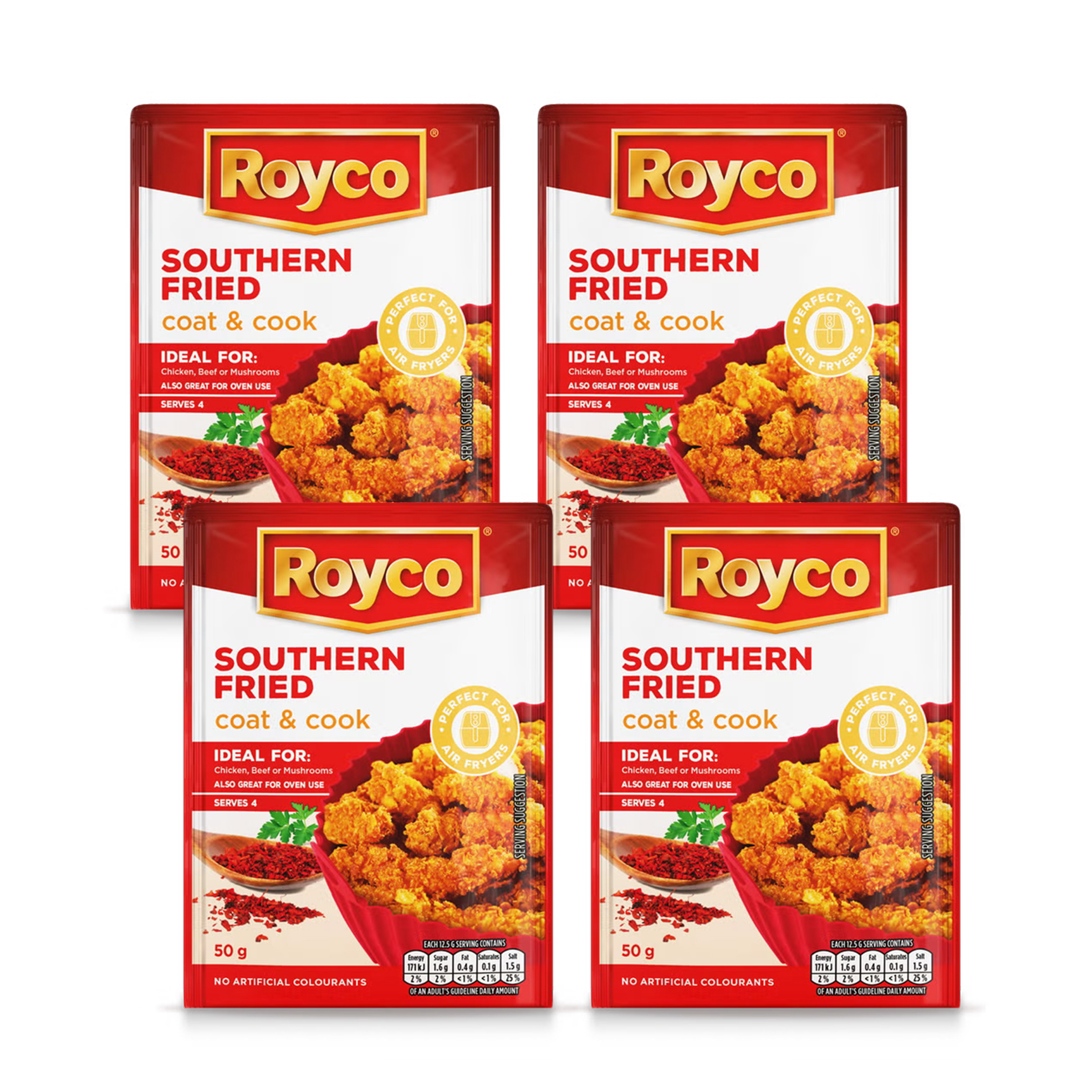 ROYCO 4x Coat & Cook Seasoning Mixes — R49 on OneDayOnly (was R90)