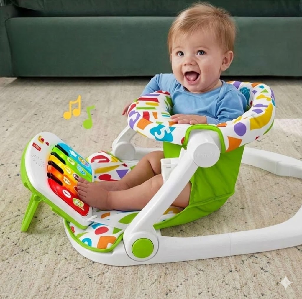 Teeto Toys 4-in-1 Deluxe Sit-Me Up Chairwith Electric Piano — R799 on OneDayOnly (was R1200)
