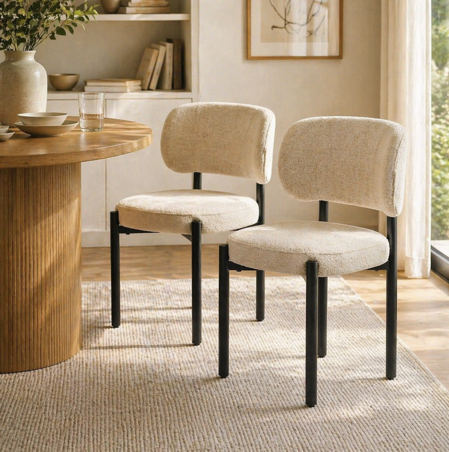 2x Modern Dining Chairs