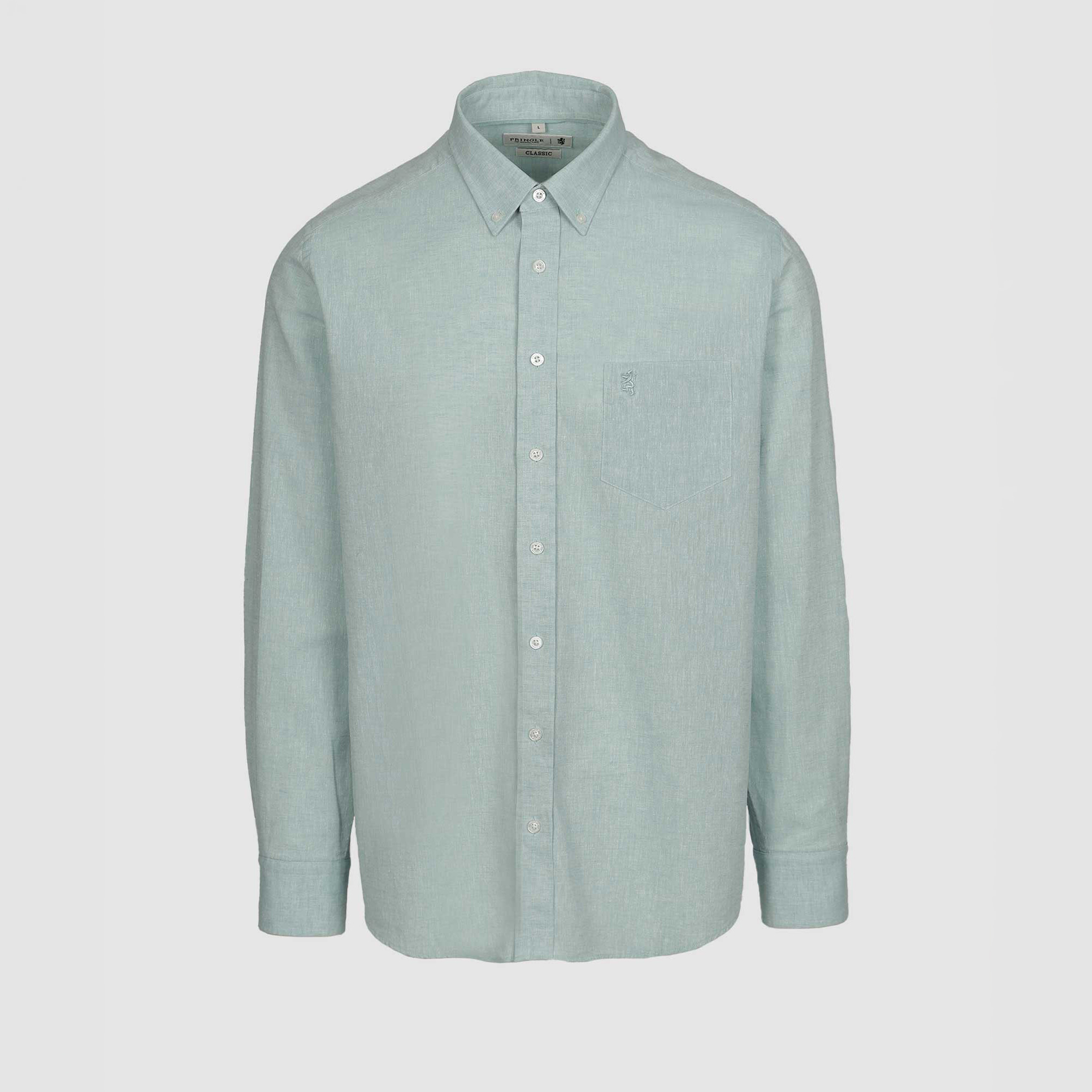 Men's Riaan Cotton-Linen Classic Shirt