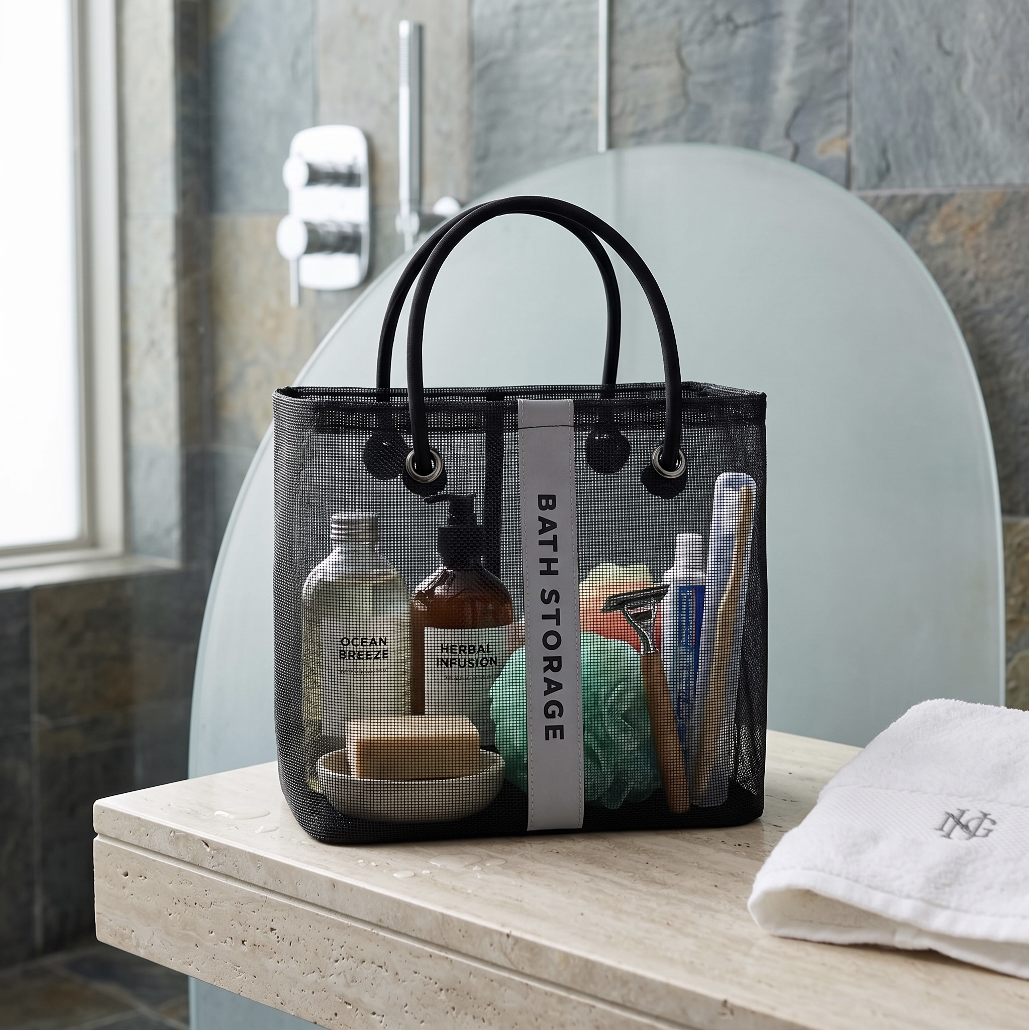 Breathable Mesh Travel Toiletry Bag