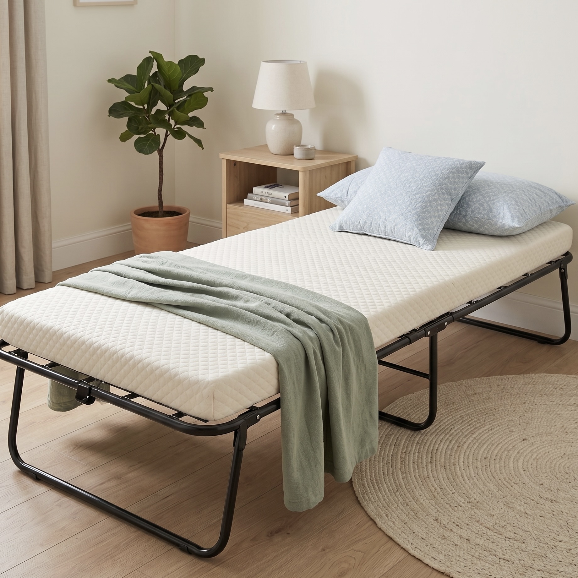 Fold up and Roll Away Bed with Mattress