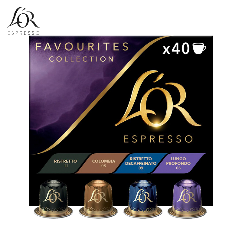 Espresso Favourites Collection Nespresso Compatible Aluminium Coffee Capsules (40's)