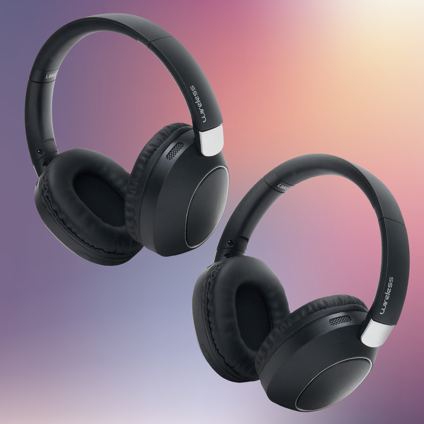 2x Over-Ear Foldable Wireless Headphones