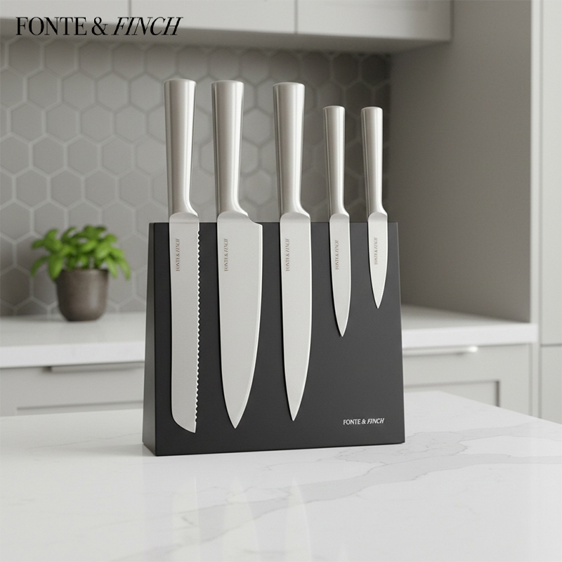 6-Piece Magnetic Knife Block Set