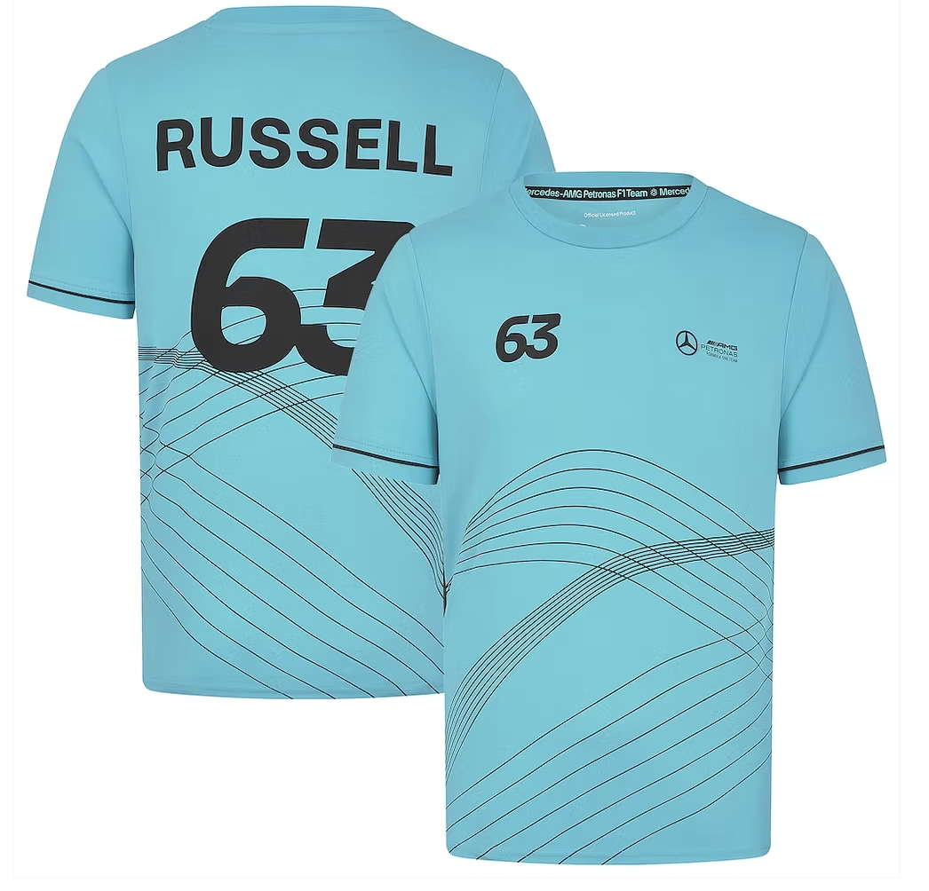 Blue George Russell Mercedes Driver