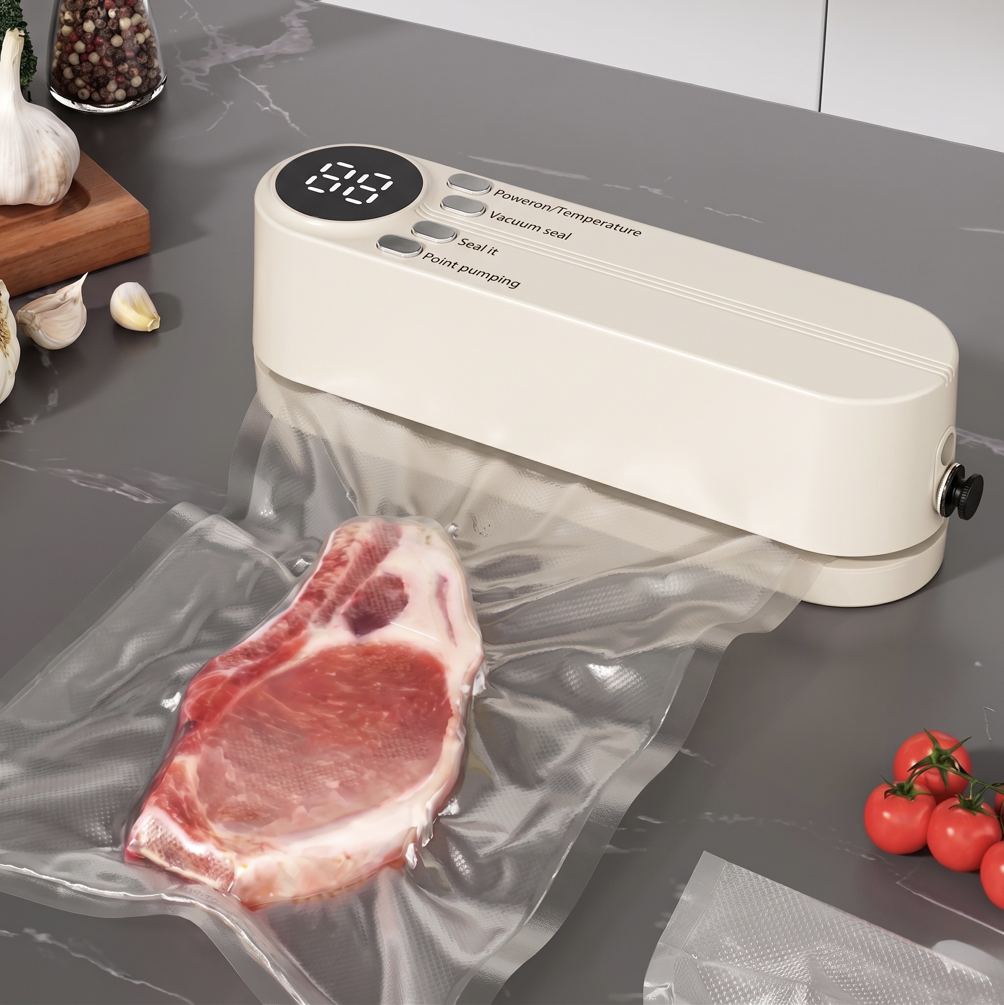 2x 3-in-1 Rechargeable Handheld Vacuum Bag Sealers