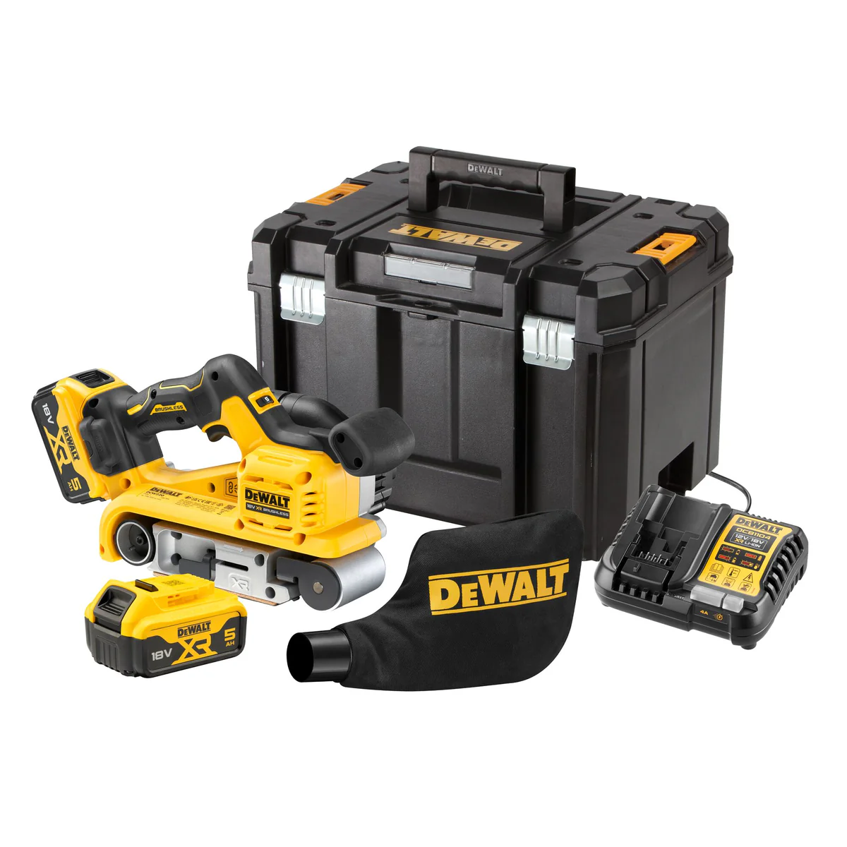 18V XR Brushless Belt Sander Kit (Model: DCW220P2-QW)