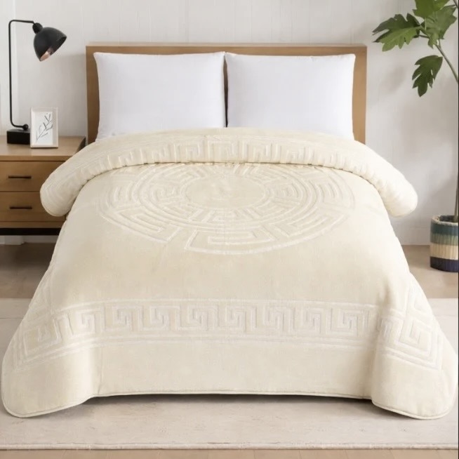 Embossed Athena Mink Blanket