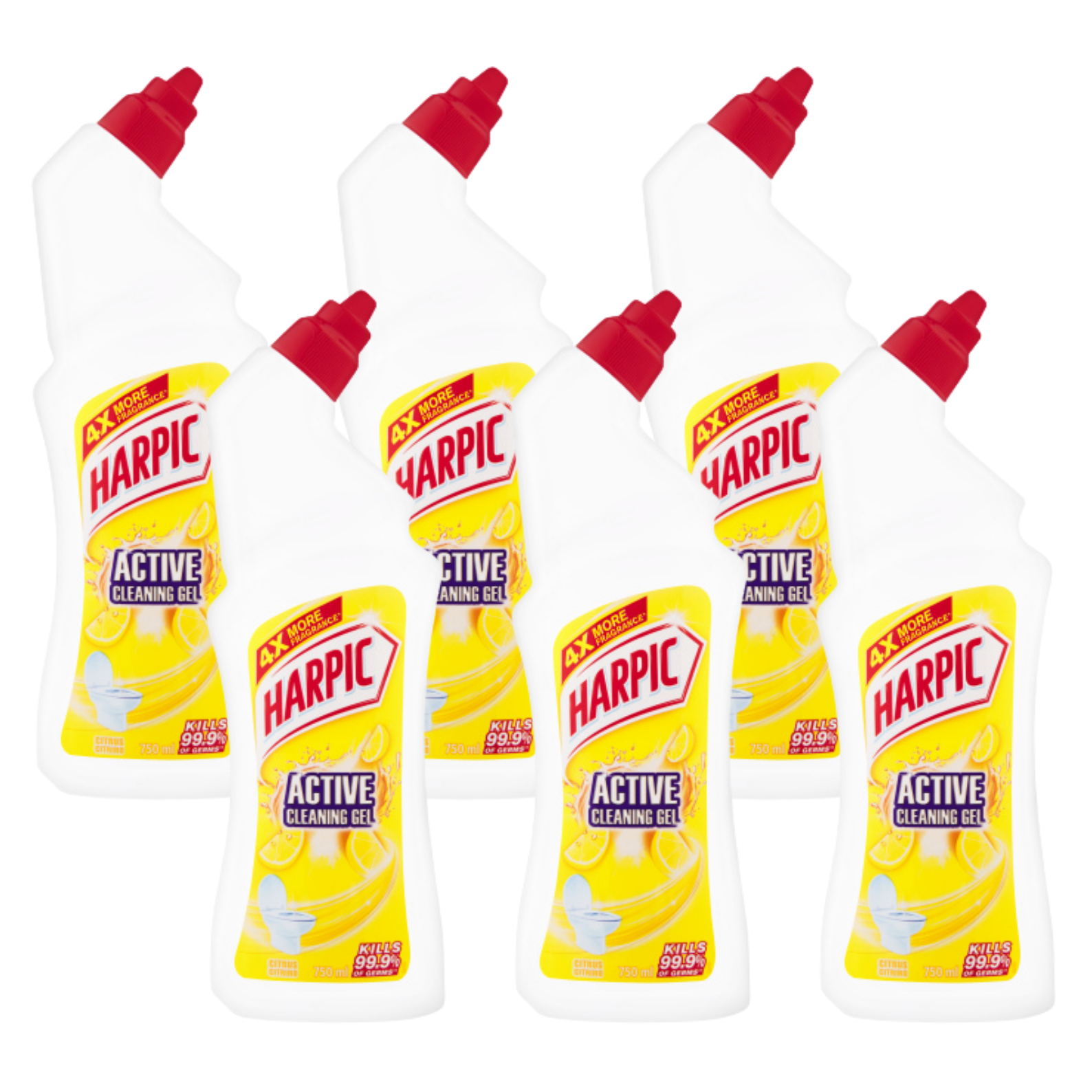 13% off on Harpic 6x 750ml Active Cleaning Gels | OneDayOnly