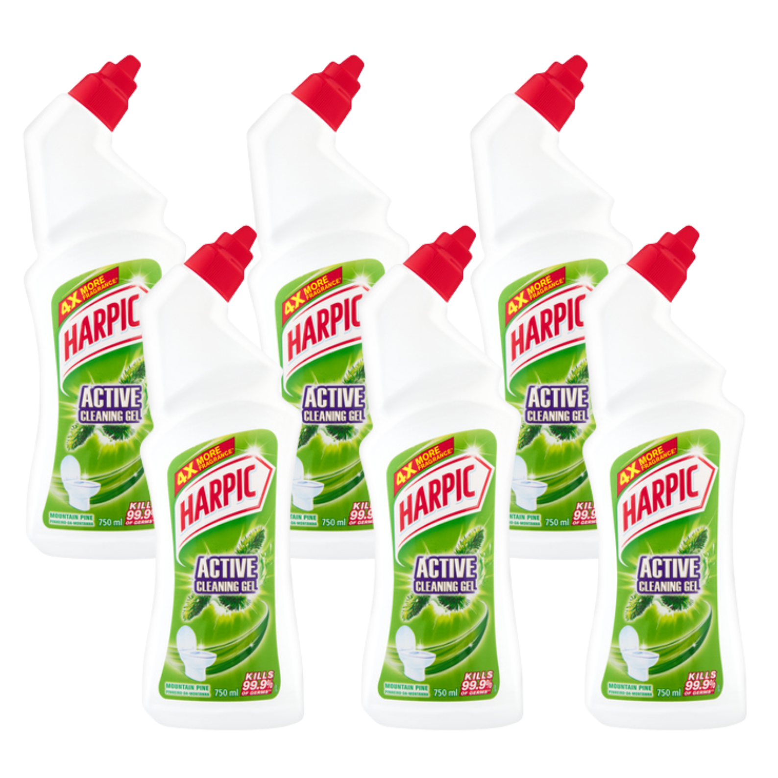 6x 750ml Active Cleaning Gel