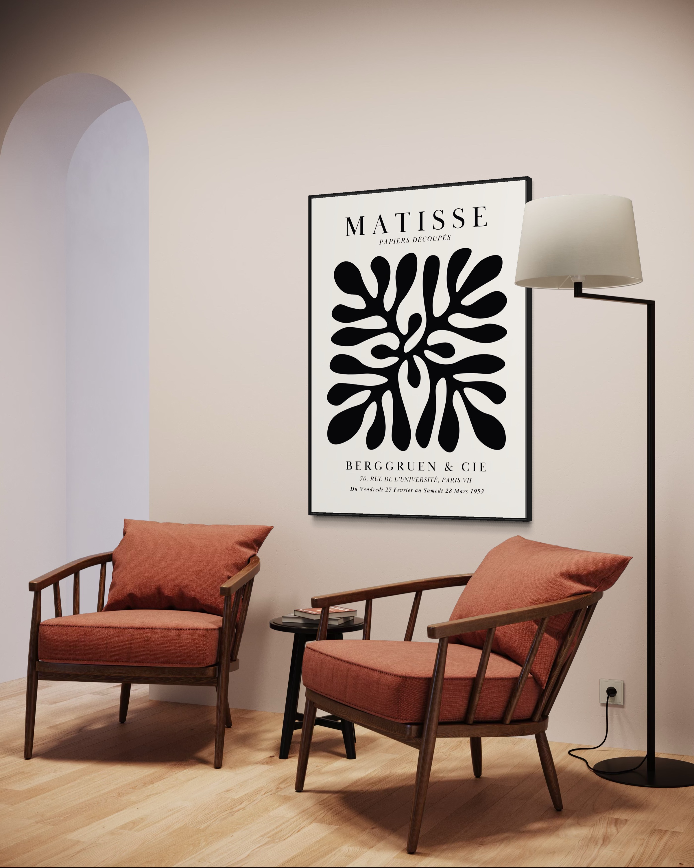 Matisse リーフデザイン 大判絵画　70×70cm 36% off on Gaze Matisse Framed Art Print | OneDayOnly