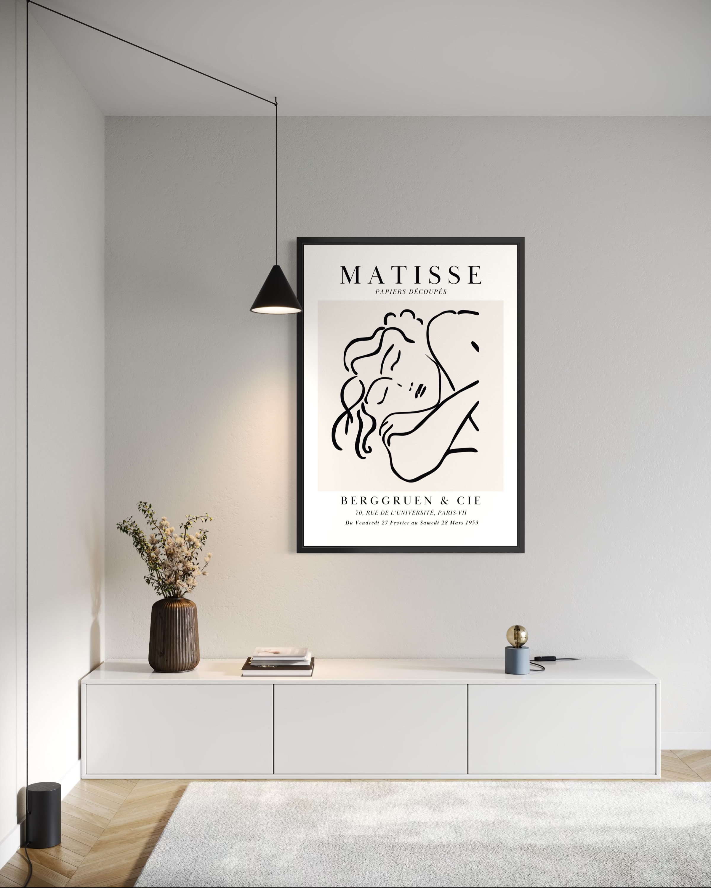 Matisse リーフデザイン 大判絵画　70×70cm 36% off on Gaze Matisse Framed Art Print | OneDayOnly