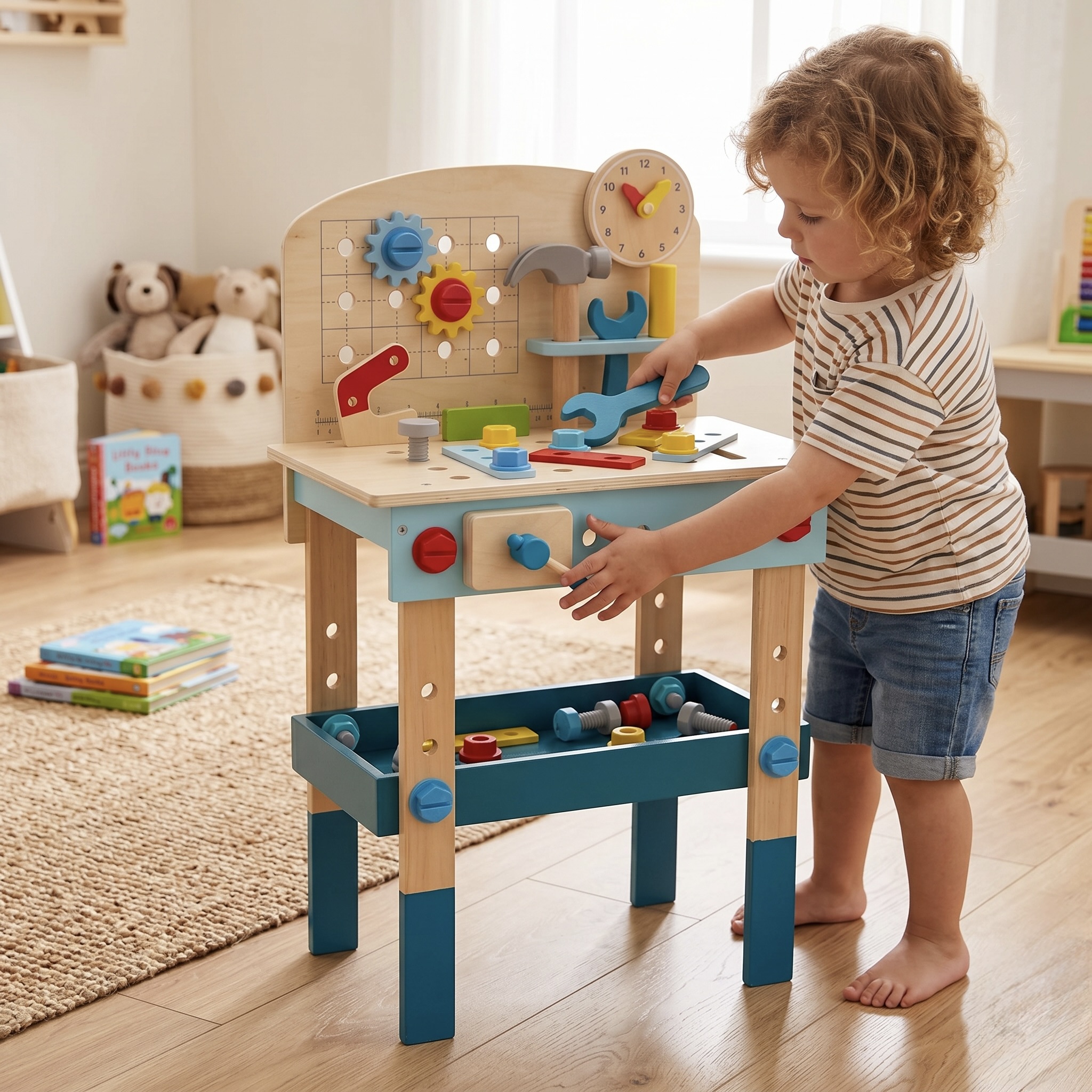 Kids Work Bench and Tools Play Set