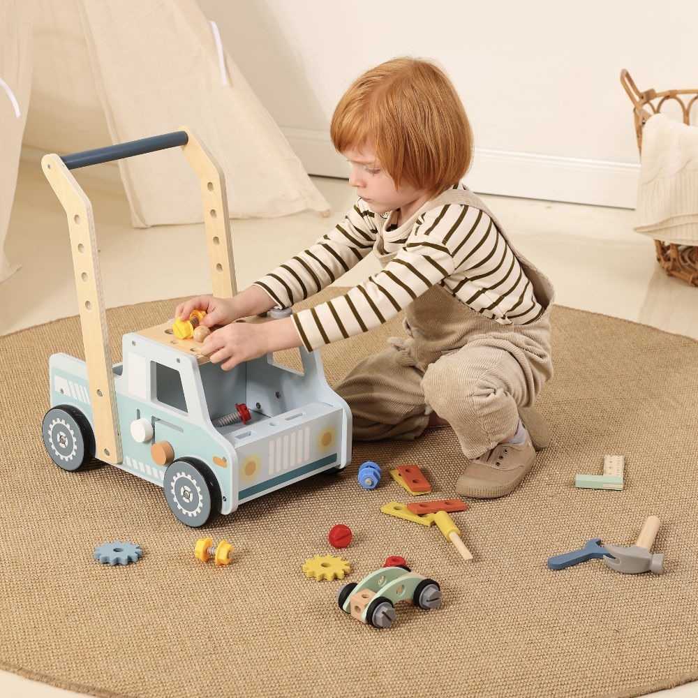 Kids Wooden Tool Bench & Walker