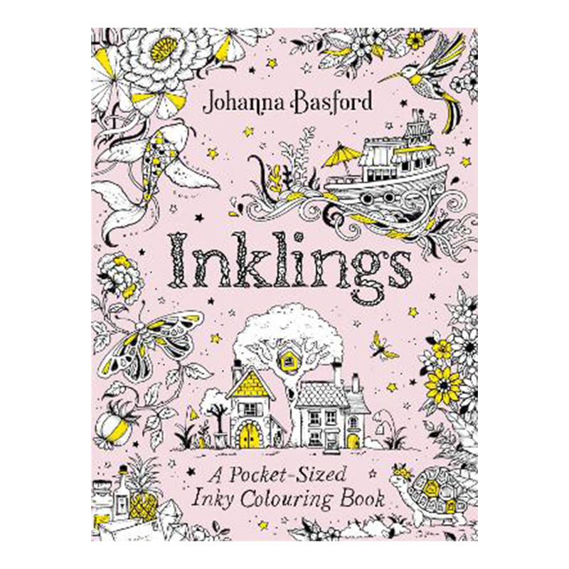 Inklings: A Pocket-Sized Inky Colouring Book (Paperback)
