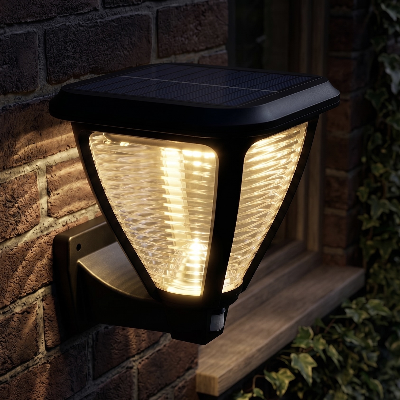 1.5W Solar Warm White Wall Light
