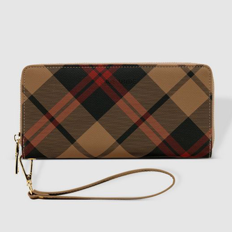 Vegan Leather Jessica Plaid Wallet