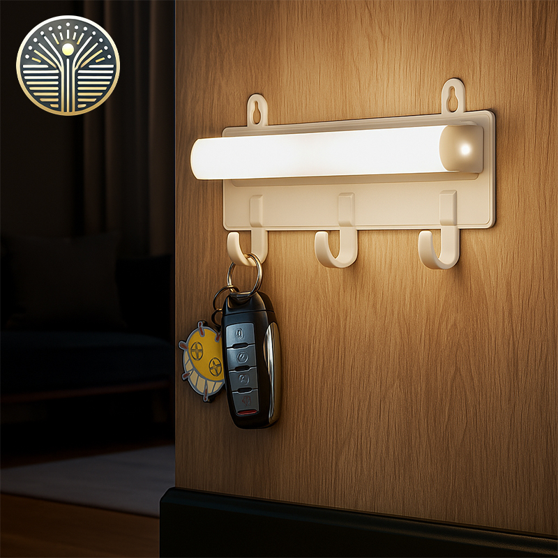 Motion Sensor Night Light with Hooks