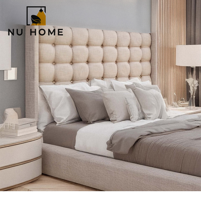 Benno Button Winged Headboard