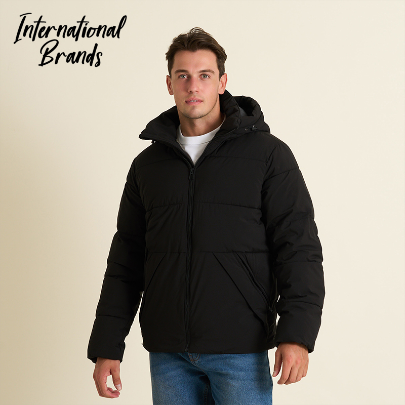 Men's Essential Puffer Jacket with Hood