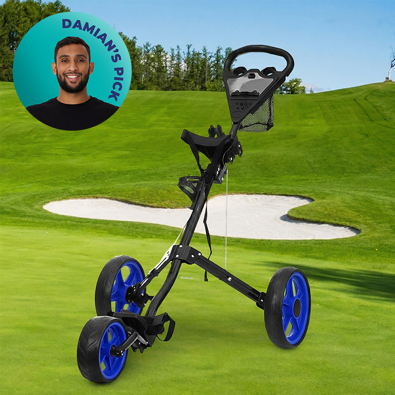 3 Wheel Aluminium Frame Push Golf Cart