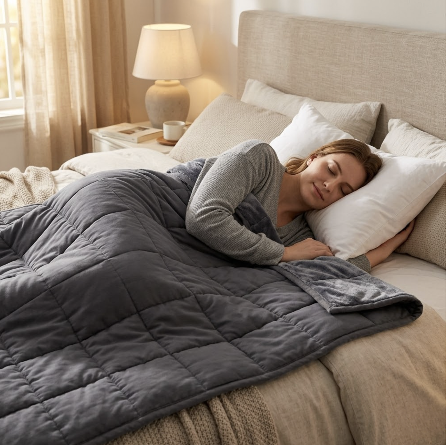 Dual-Sided Weighted Anti-Anxiety Blanket