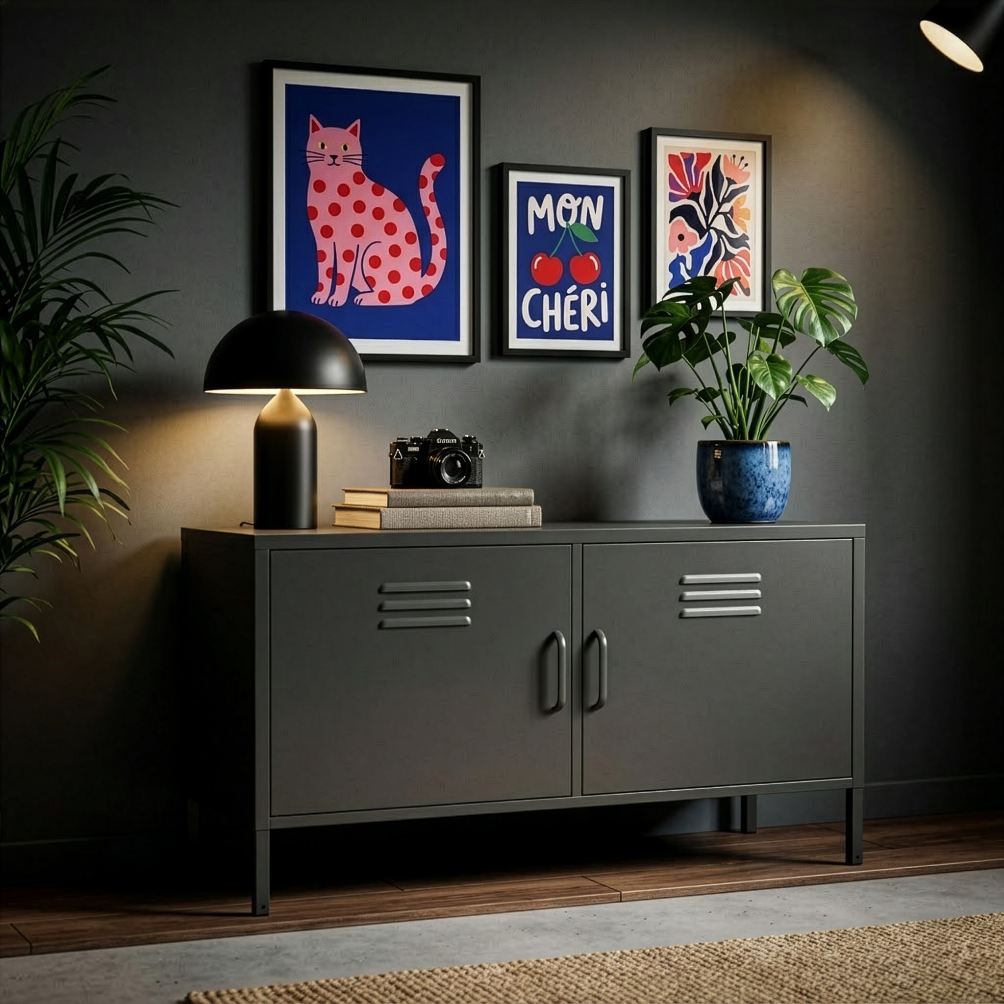 Meadow Metal TV Stand Cabinet