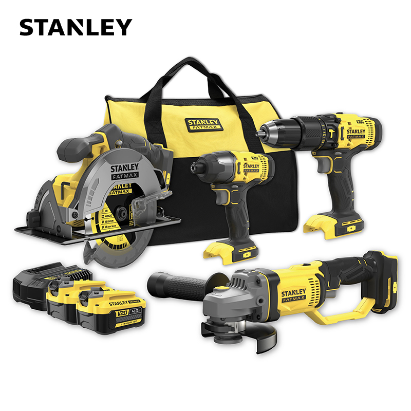 4-Piece Power Tool Stanley® & Fatmax ® Combo Kit  (Model: SFMCK469M2-QW)