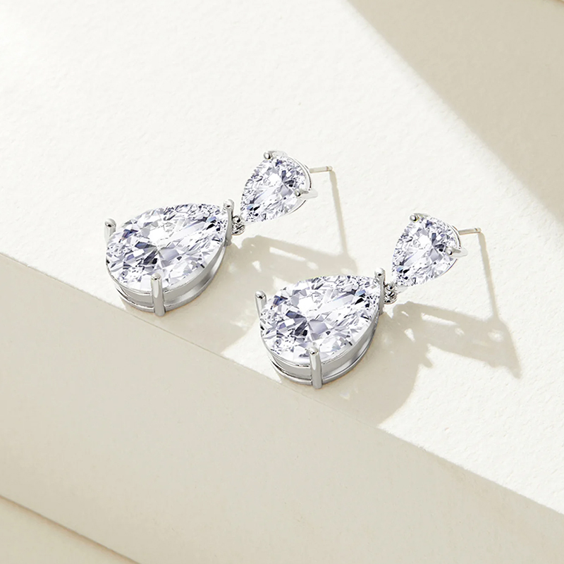 Cubic Zirconia Carla Drop Earrings