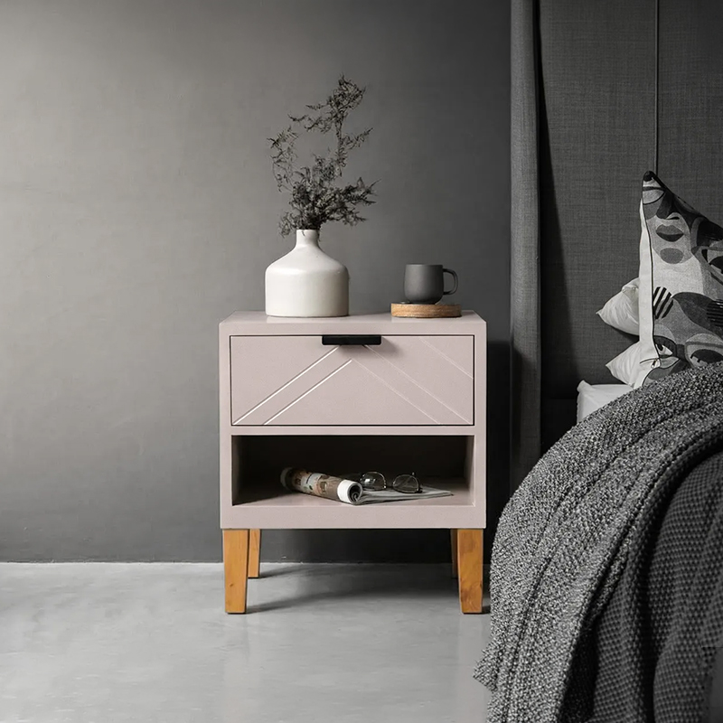 Nordik Fir Wood Bedside Table — R1399 on OneDayOnly (was R1700)