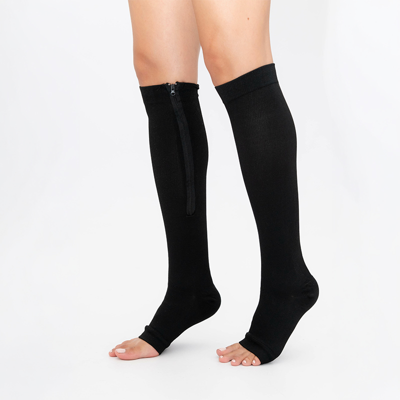 Unisex Anti-Fatigue Zip Up Compression Socks