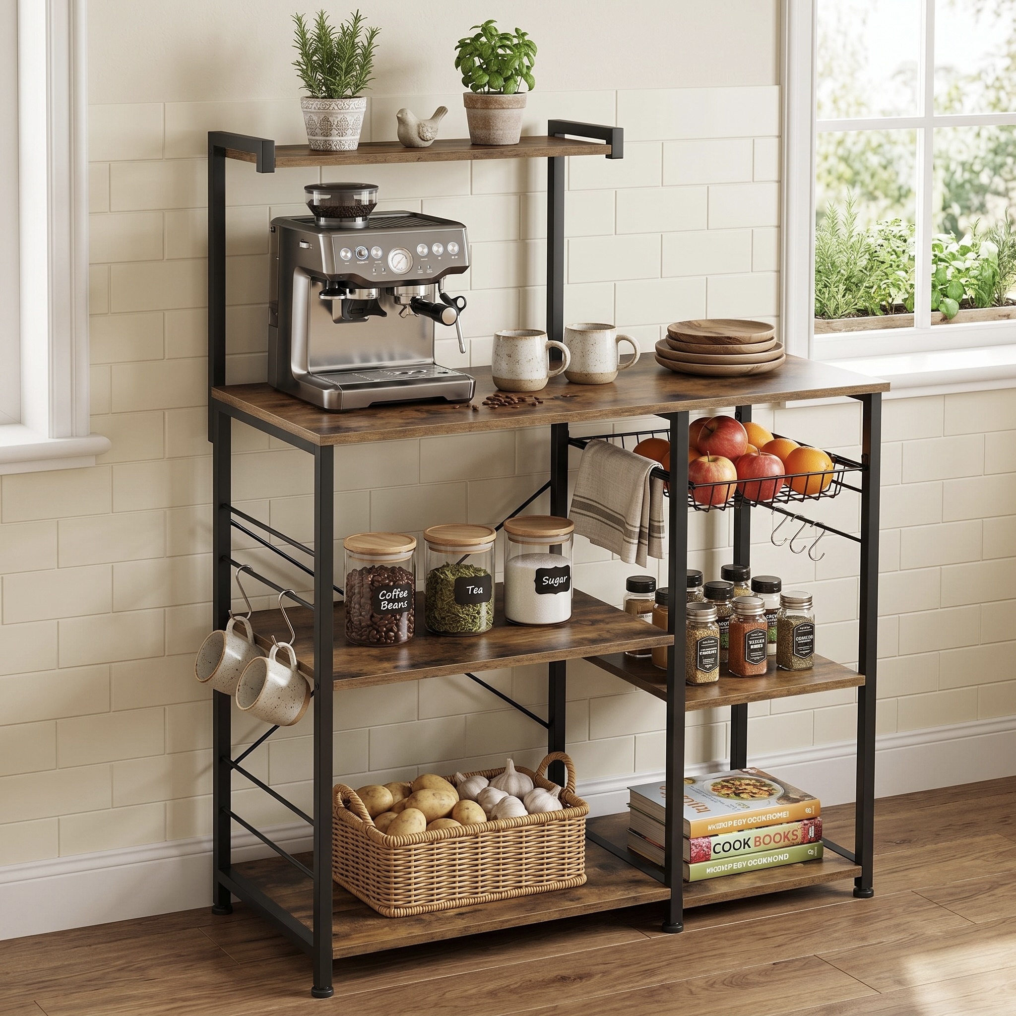 4-Tier Kitchen Baker's Storage Shelf
