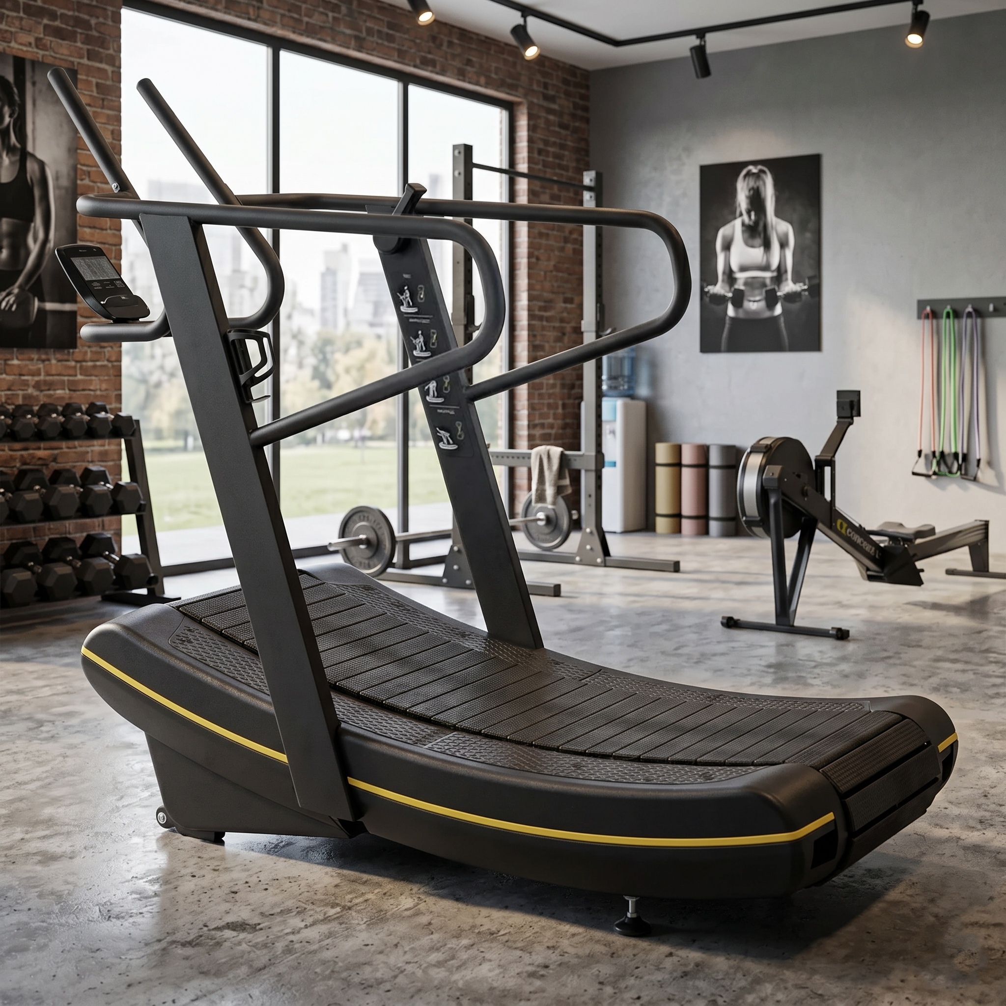 Powerless Curved Treadmill