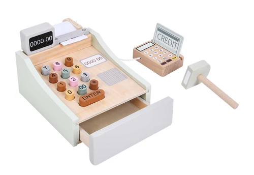 Wooden Toy Cash Register