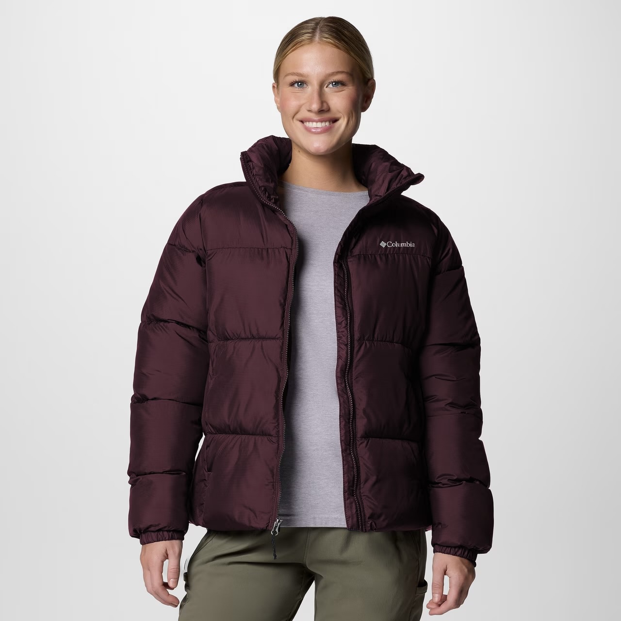 ジャケット・アウター Columbia hooded puffer jacket brown pink 40% off on Ladies Puffect™ II Full Zip Jacket | OneDayOnly