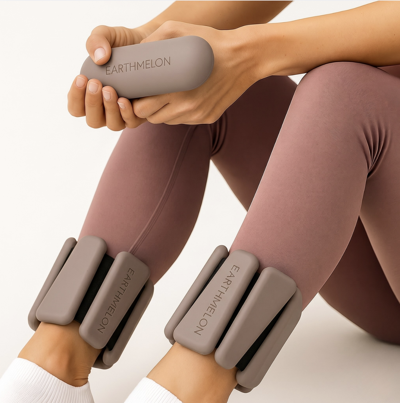 4-Piece Premium Aesthetic Silicone Dumbbell Bars and Ankle Weights Set