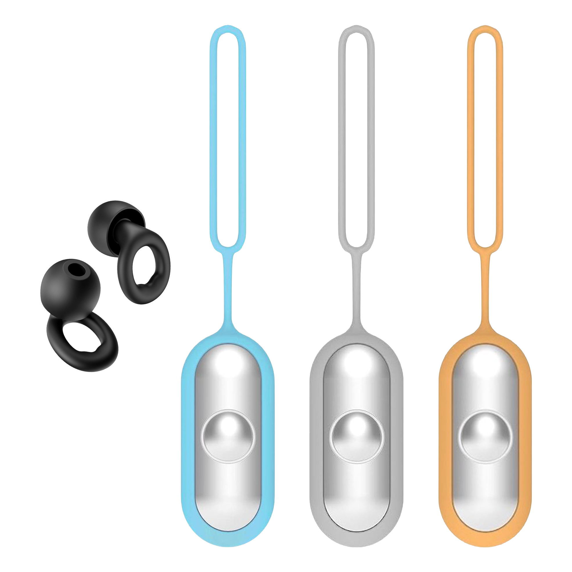 Peaceful Pod Earplugs with Microcurrent Carrier for Relaxation